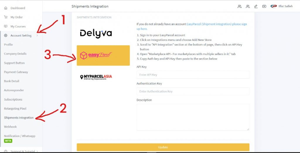 Step 5 - Log in to Payrecon account