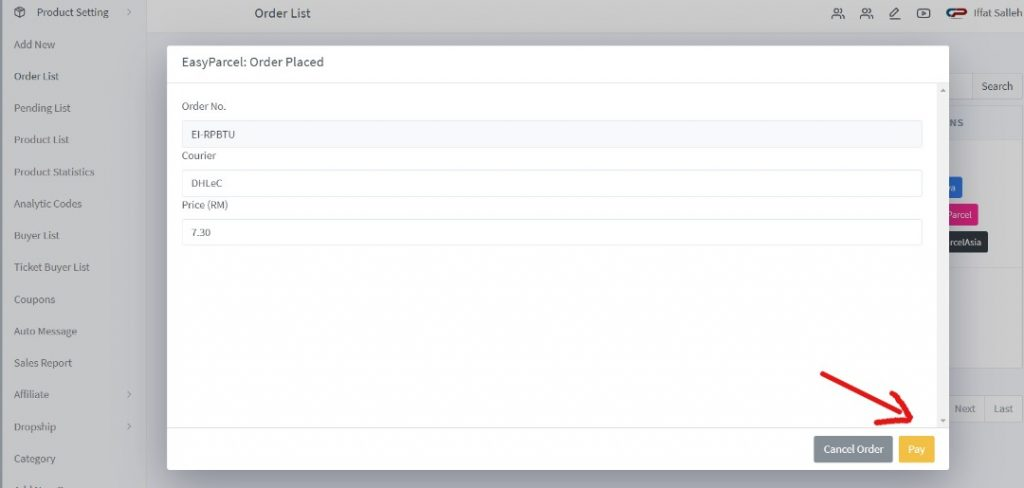 Step 8 - Set Pickup Address