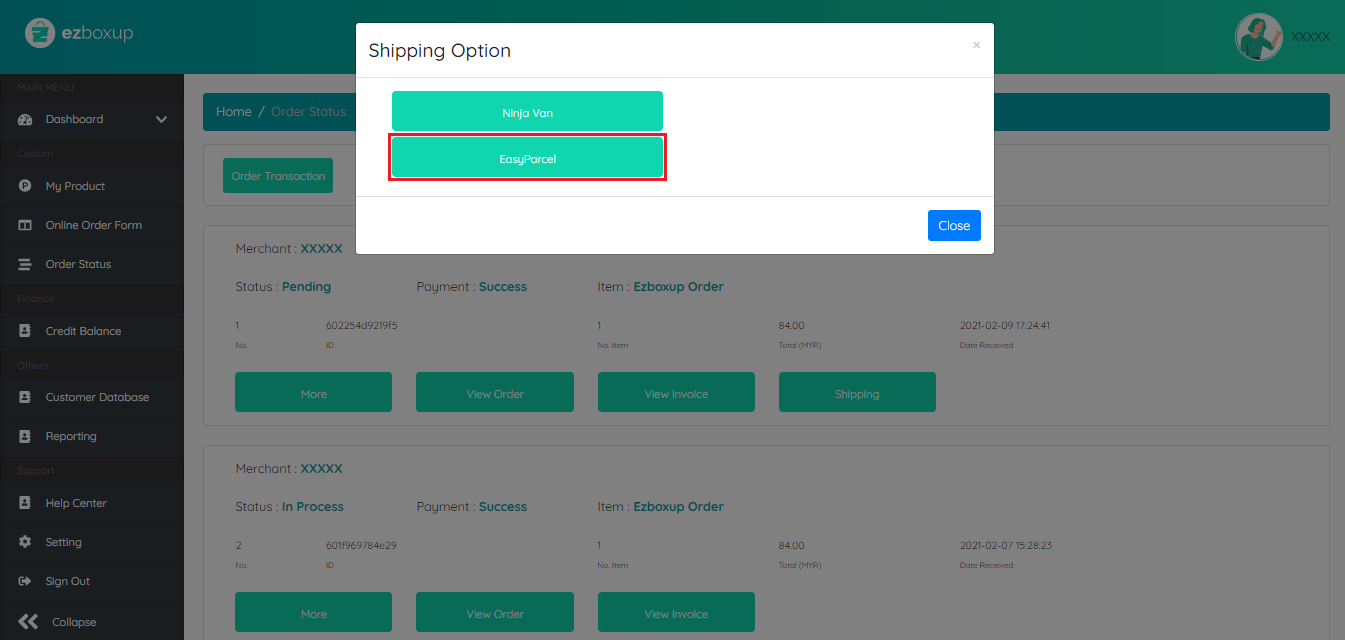 Step 8 - Set Pickup Address