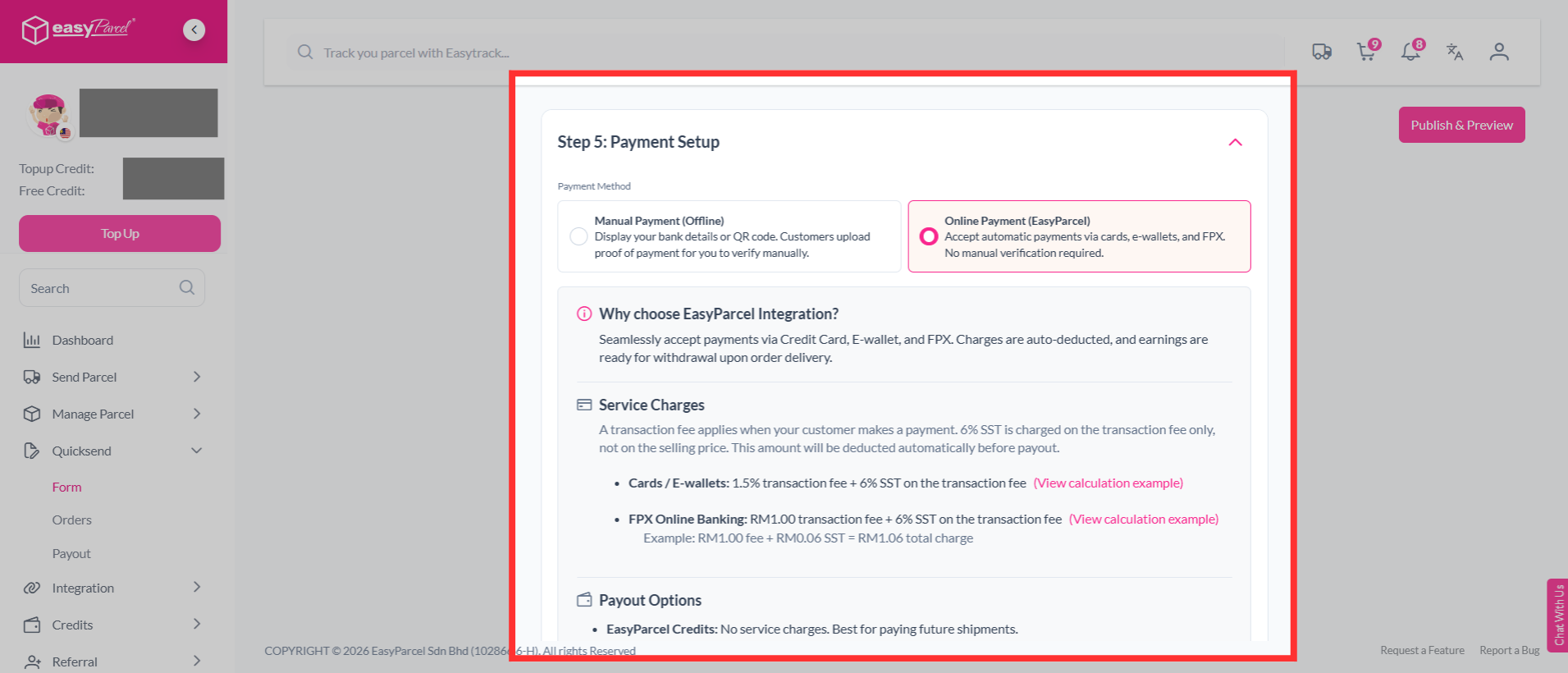 QuickSend Integration (3)