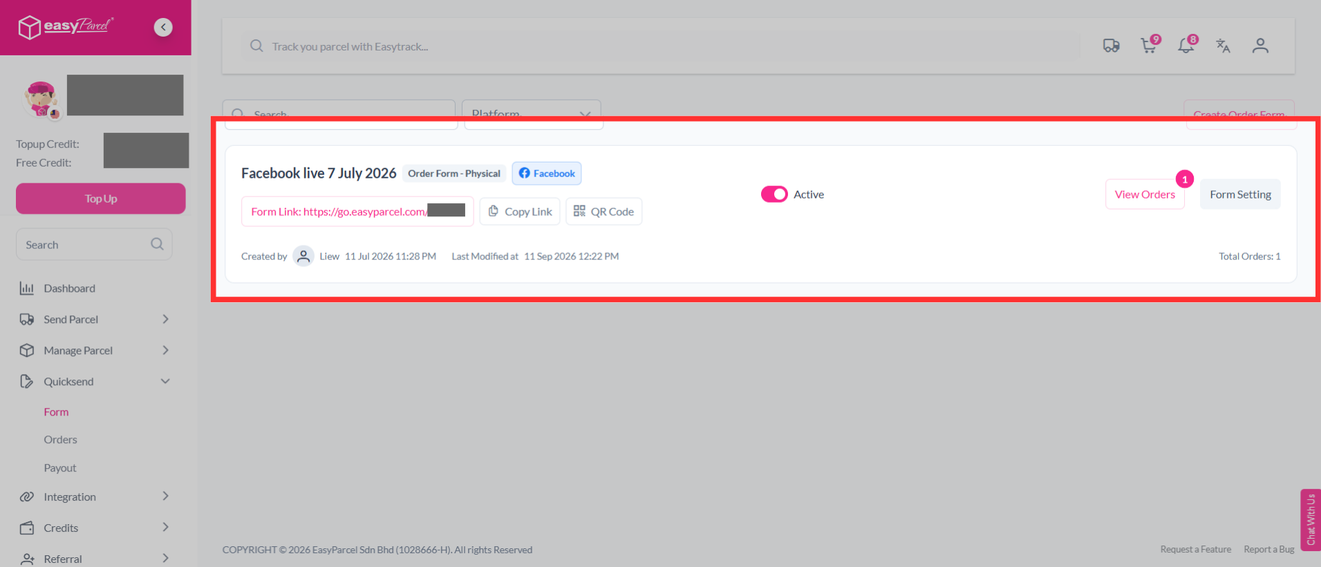 QuickSend Integration (3)