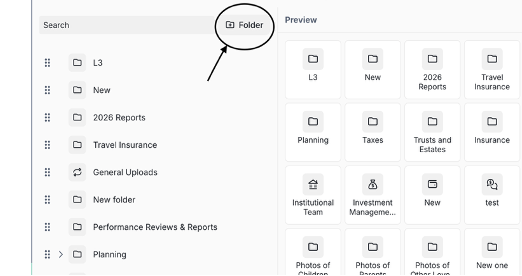 Custom Company Folders, + Folder Icon