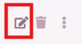 Vimeo account integration edit button highlighted with a red box.