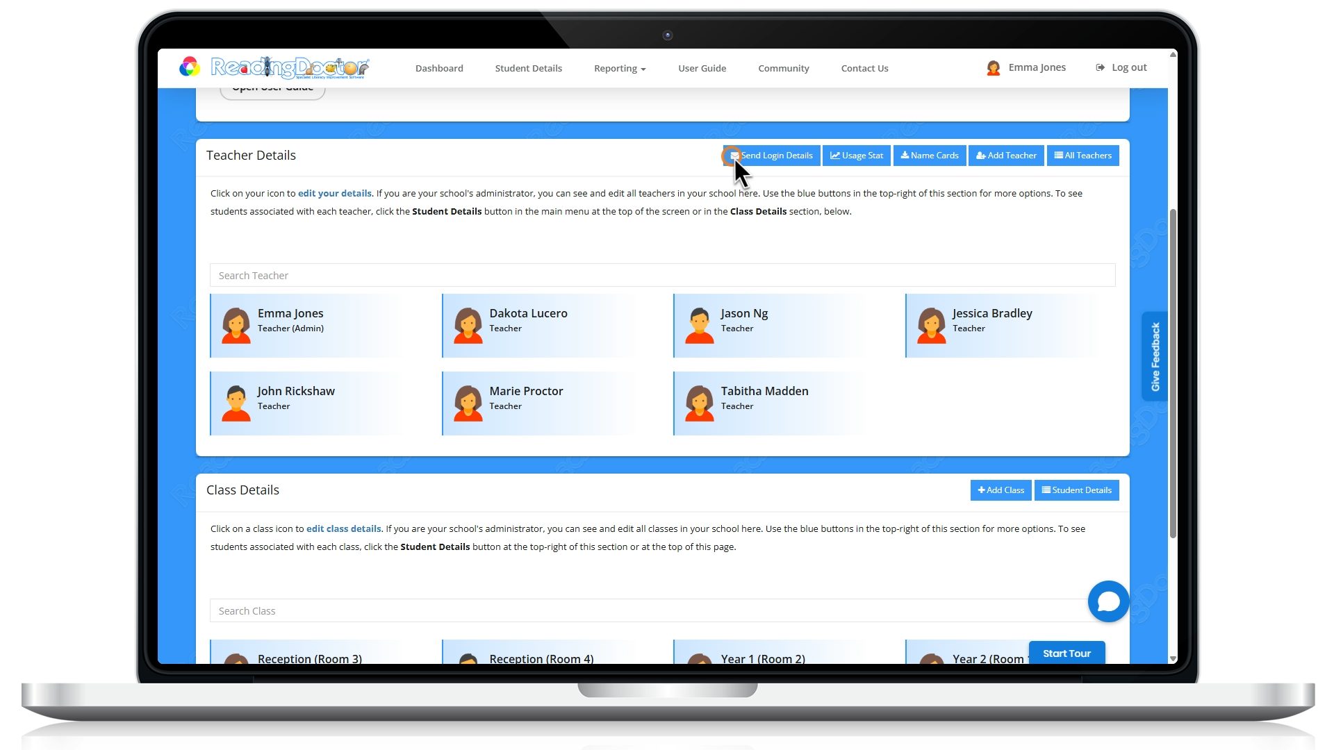ReadingDoctor Dashboard on MacBook Pro (4)