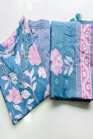 Premium Fine Cotton Kurti Set