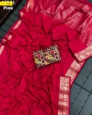 Chit pallu Crepe Silk Saree