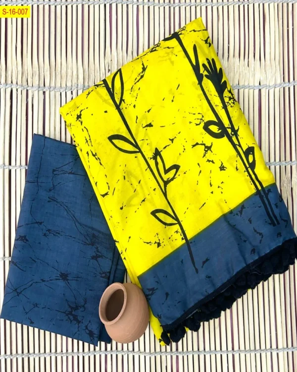 DOVE - Mulmul Cotton Saree - Image 2