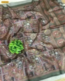 Kalamkari Soft Linen Silk Saree