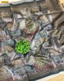 Kalamkari Soft Linen Silk Saree