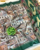 Kalamkari Soft Linen Silk Saree