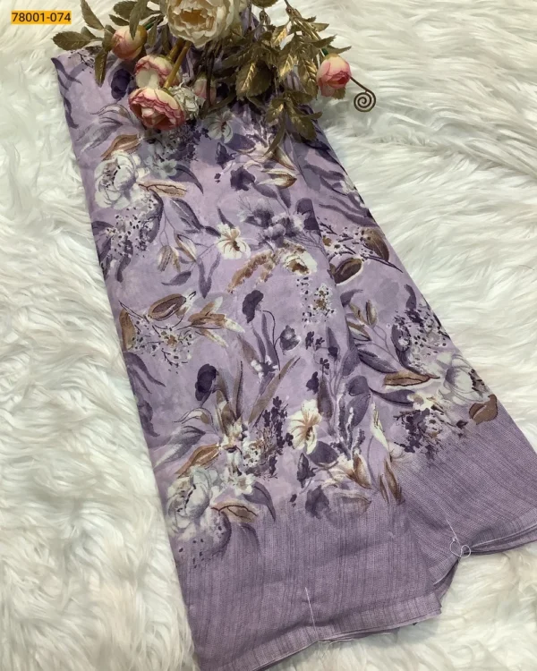 Chiffon Printed Saree - Image 8