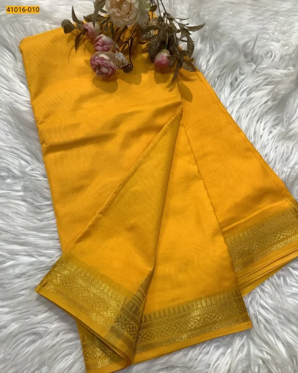 Viscose Warm Soft Crepe Silk Saree - Image 5