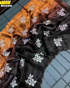 Burberry Chiffon Padding Saree 