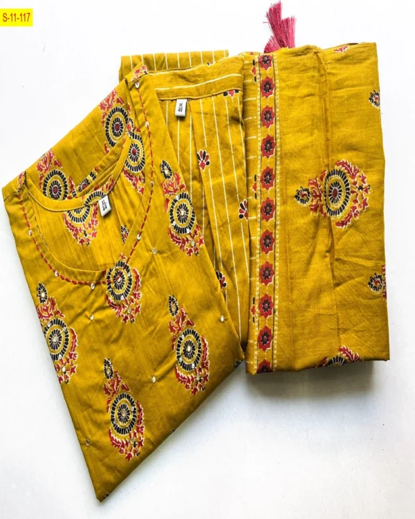 Premium Fine Cotton Kurti Set - Image 4