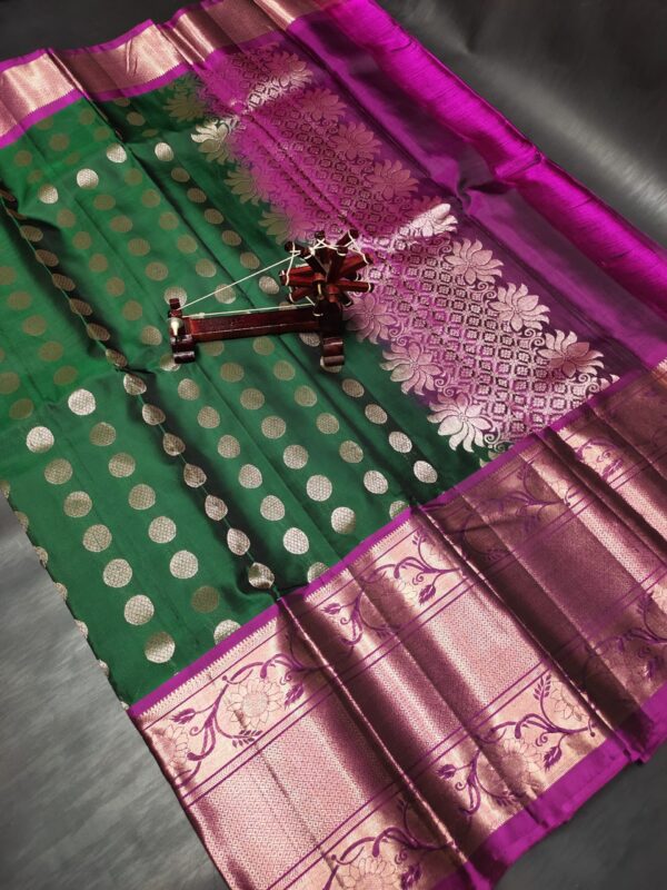 Pure Handloom Double Warp Kanchi Pattu Sarees