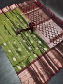 Pure Handloom Double Warp Kanchi Pattu Sarees