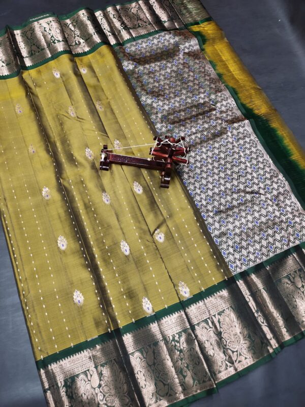 Pure Handloom Double Warp Kanchi Pattu Sarees - Image 8
