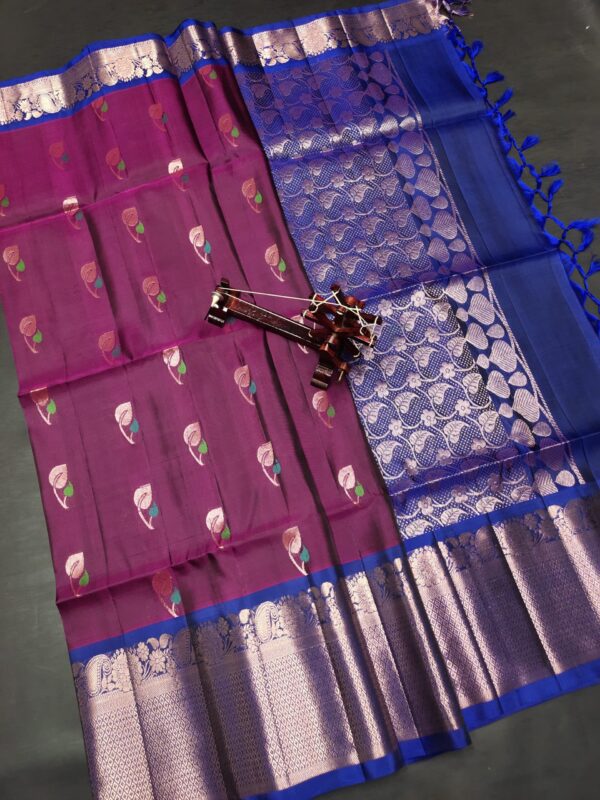 Pure Handloom Double Warp Kanchi Pattu Sarees - Image 7