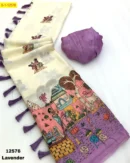 Kalamkari Digital Print Soft & Smooth Weightless Chiffon Sarees