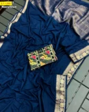 Chit pallu Crepe Silk Saree