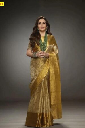 Nita Ambani Inspired Tissue Soft Silk Saree