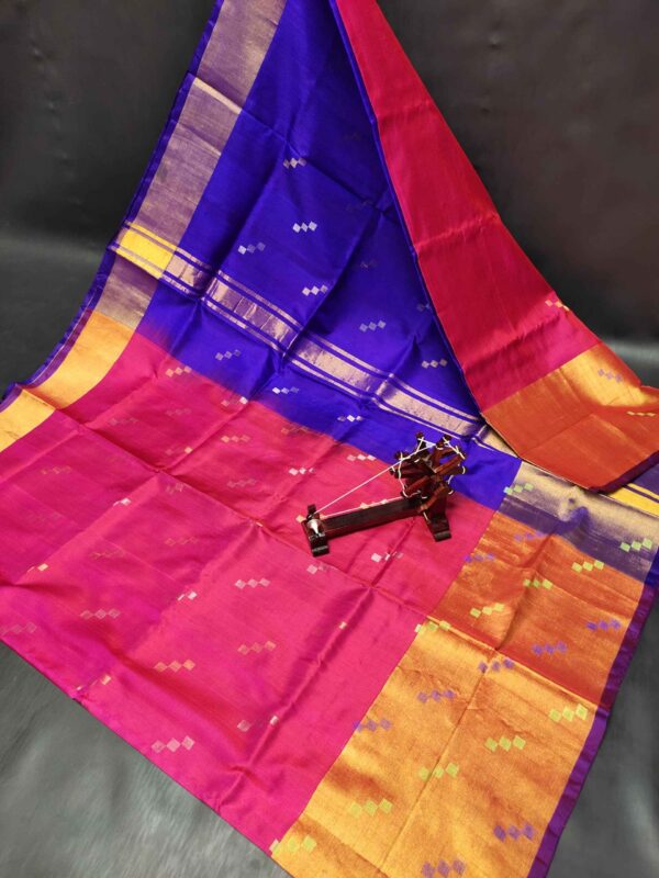 Uppada Pattu 400 Kaddi Naxathra Buta Sarees - Image 7