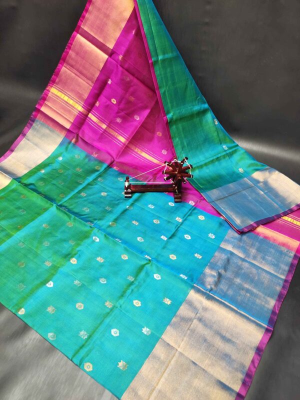 Uppada Pattu 400 Kaddi Naxathra Buta Sarees - Image 41