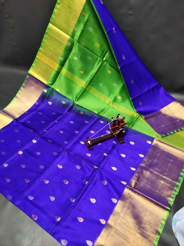 Uppada Pattu 400 Kaddi Naxathra Buta Sarees - Image 37