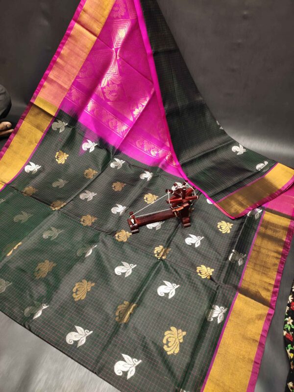 Uppada Pattu Rich Pallu Buta Sarees - Image 3