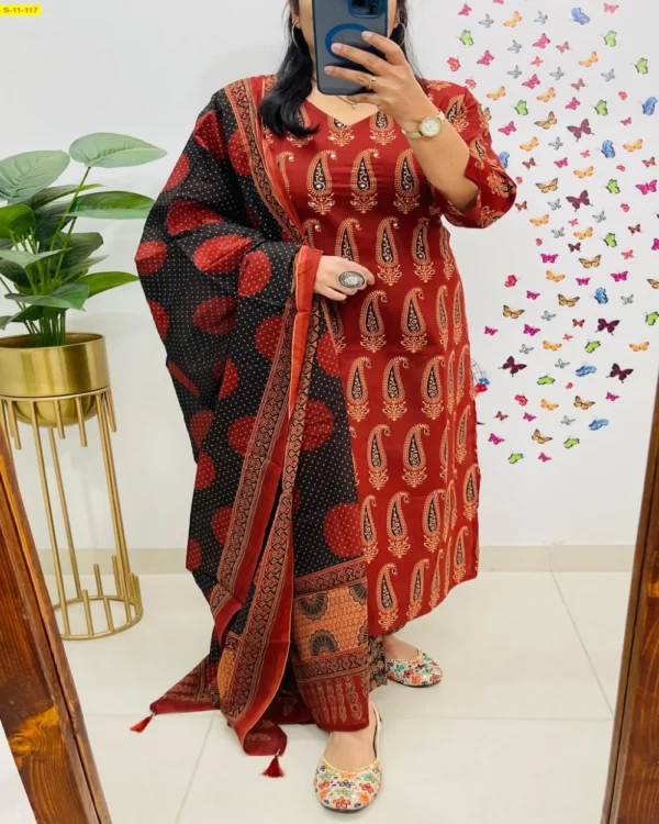 Premium Fine Cotton Kurti Set - Image 9