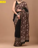 Golden zari Soft Chanderi Cotton Sarees