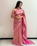 Banarasi Double Tissue Soft Silk Sarees 
