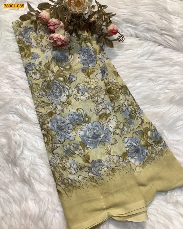 Chiffon Printed Saree - Image 4