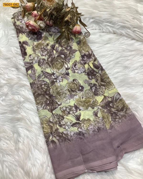 Chiffon Printed Saree - Image 11