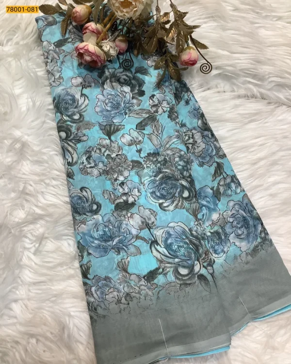 Chiffon Printed Saree - Image 16