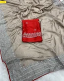 Chinnon Multi Embroidery Work Sarees