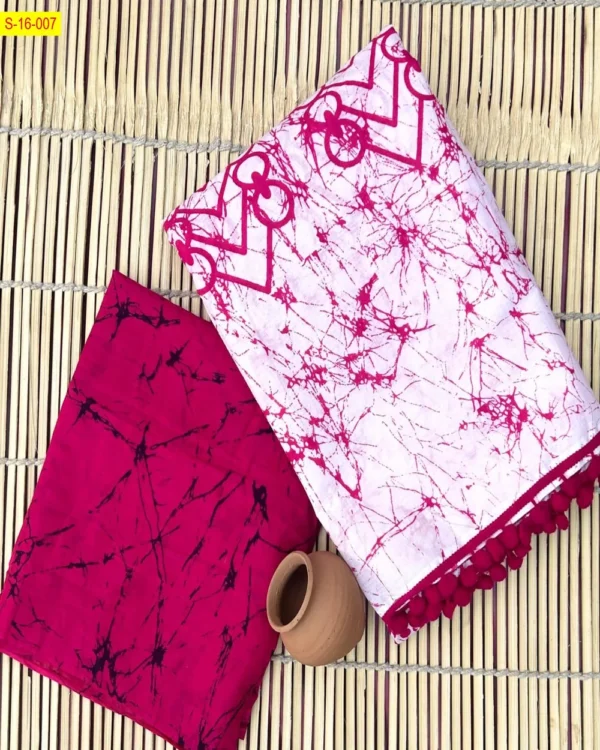DOVE - Mulmul Cotton Saree - Image 8
