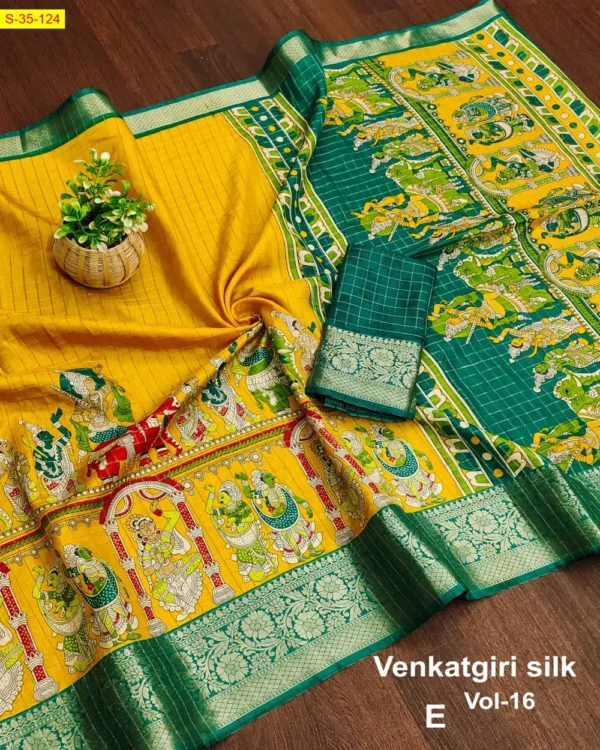 Fancy Dola Silk Saree - Image 6