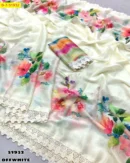 Digital print design Chiffon Sarees