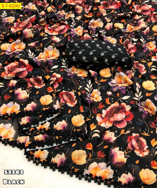 Weightless chiffon saree - Image 4