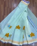 Khadi Cotton Sarees with Applique Work