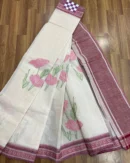Khadi Cotton Sarees with Applique Work