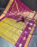 Scut Border Hand Butta Uppada Pure Pattu Sarees