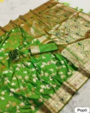 Meenakari touch-up Soft Banarasi Silk Sarees
