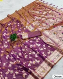 Meenakari touch-up Soft Banarasi Silk Sarees