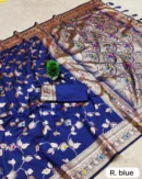 Meenakari touch-up Soft Banarasi Silk Sarees