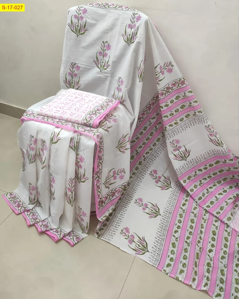 Pure Cotton Mulmul Saree