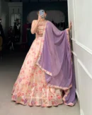 Peachy Bloom Lehenga Choli