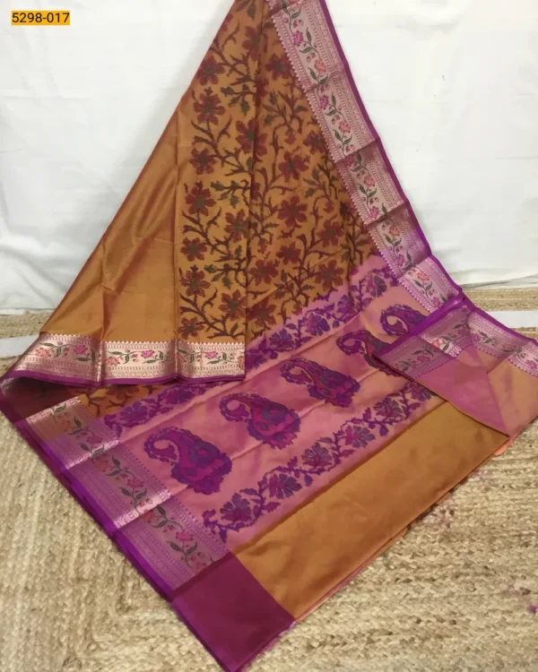 Pochampally Ikkat Print Soft Silk Saree - Image 4