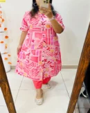 Printed Fine Cotton Kurti And Pant Set